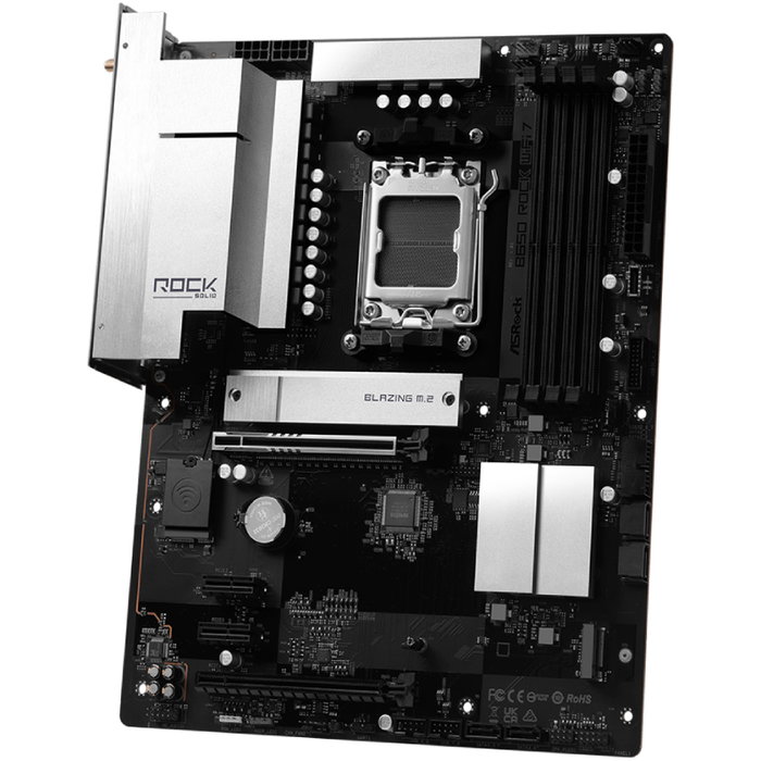 ASRock B650 Rock WiFi 7 DDR5 PCIe 5.0 Socket AM5